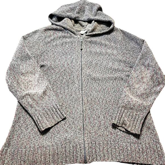 White Stag Long Sleeve Full Zip Hoodie Relaxed Outdoor Gray Women's L - Picture 1 of 4